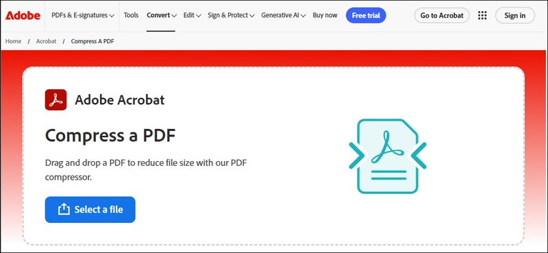 adobe acrobat pdf compressor online