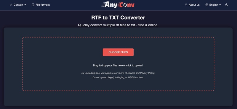 anyconv rtf to txt converter