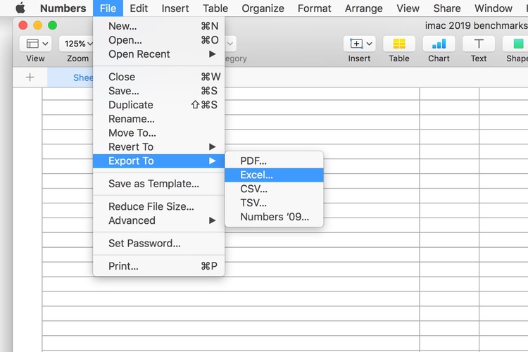 apple numbers convert numbers file to excel