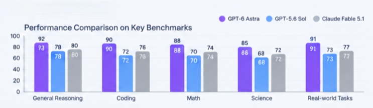 astra sol fable performance on key benchmarks