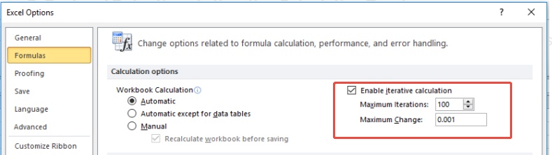 backend detection via ierative calculation toggle