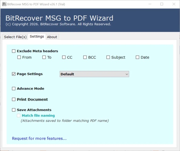 bitrecover msg to pdf converter