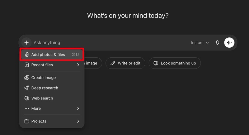 chatgpt add files button