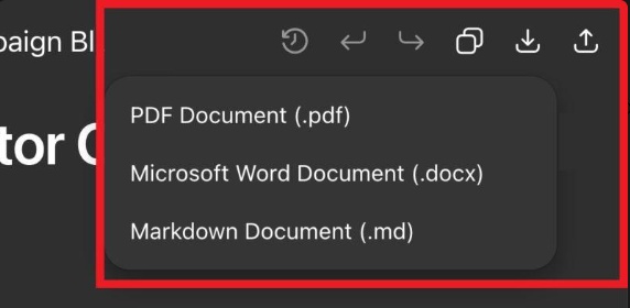chatgpt canvas window download files