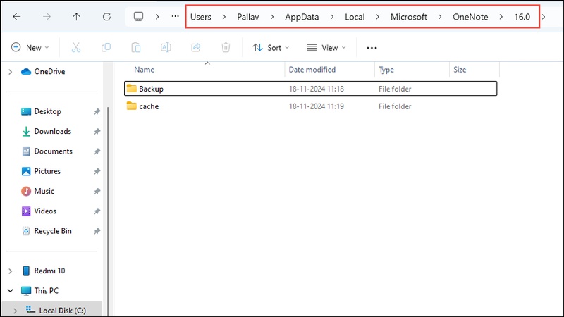 clear onenote cache to fix onenote inserting document wait issue