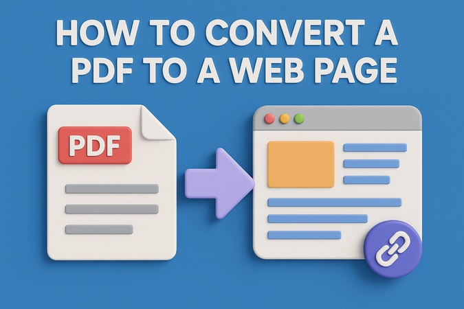 convert a pdf to a webpage