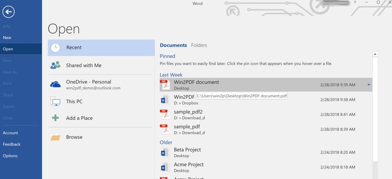 convert a pdf to word with microsoft word