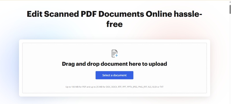 dochub edit scanned pdf online