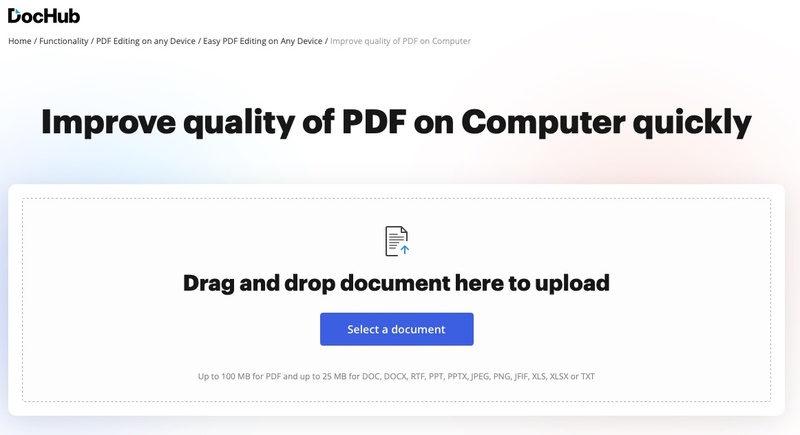 dochub pdf quality enhancer