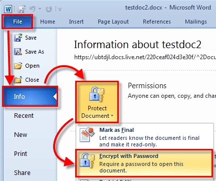 encrypt pdf in microsoft word