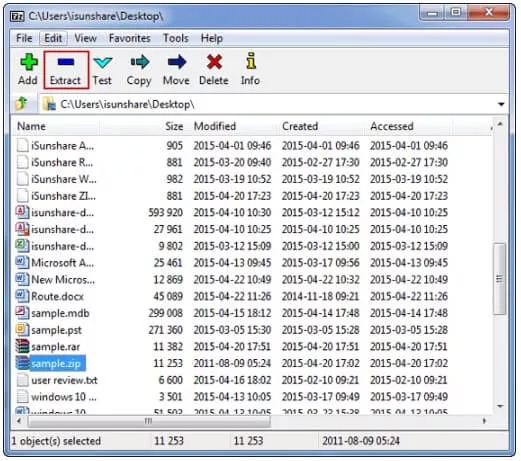 extract password protected zip file in 7zip