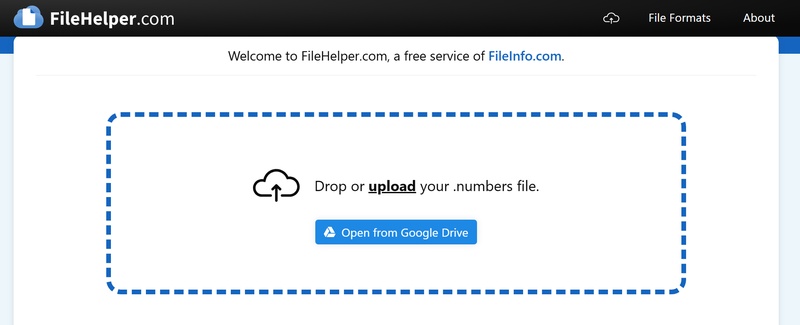 filehelper open numbers file online