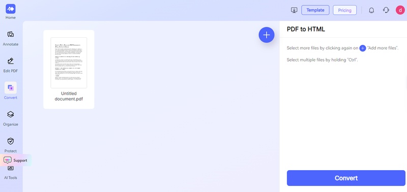 hipdf pdf to webpage converter