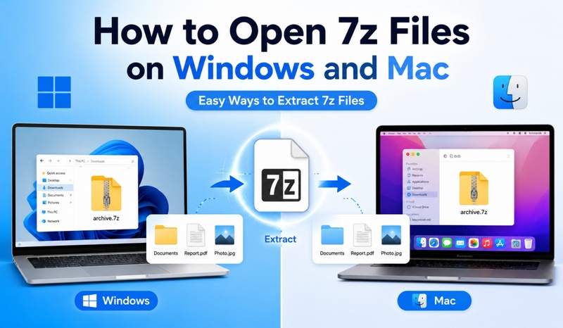 how to open 7z files