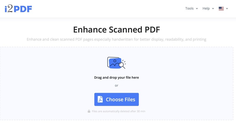 i2pdf enhance scanned pdf