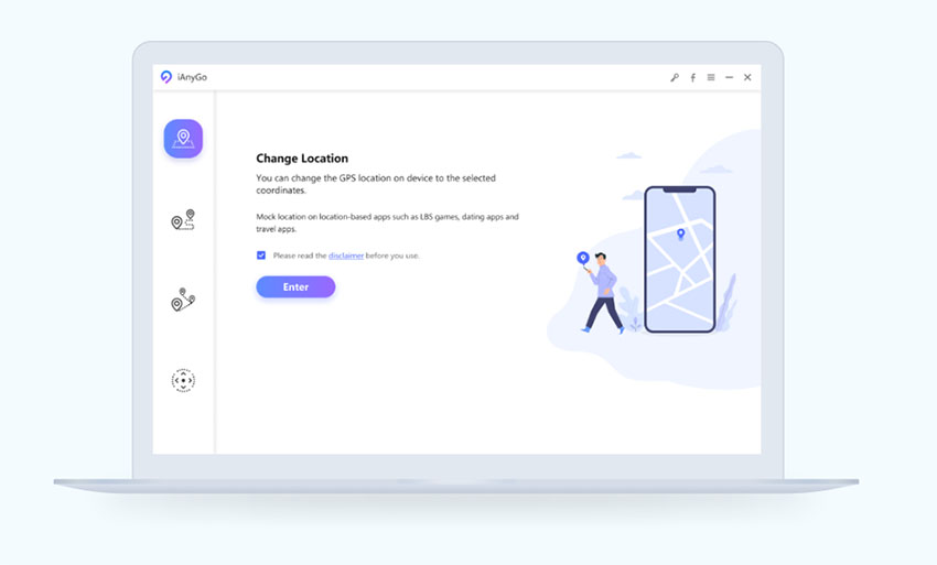 change location mode ianygo