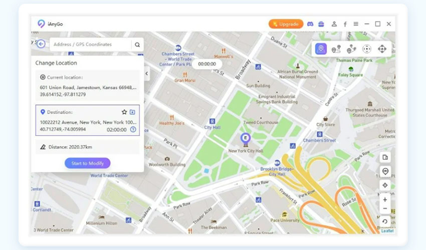 ianygo chaning location