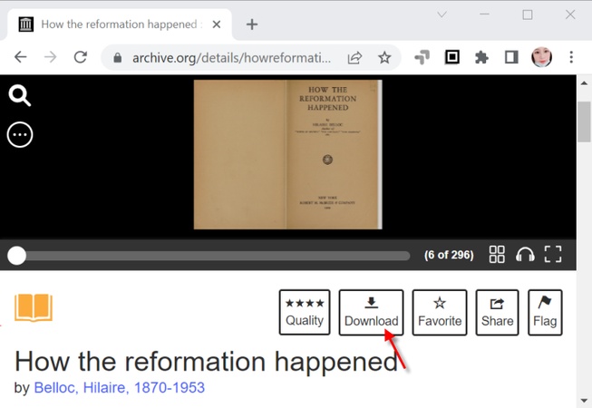 internet archive download option