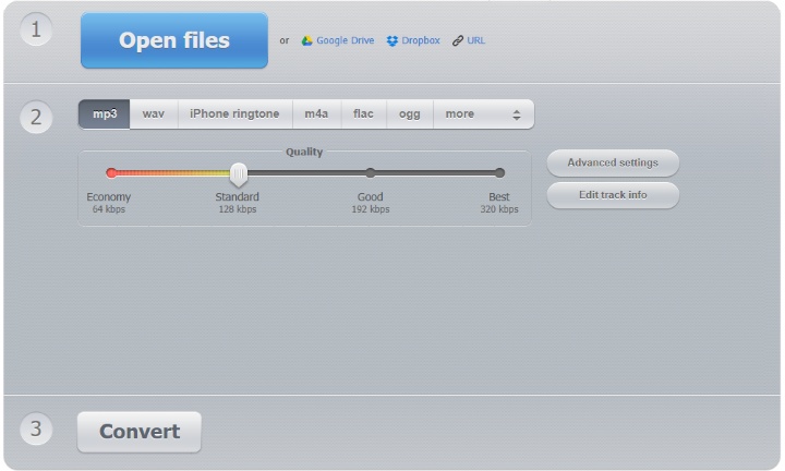 make mp4 into mp3 with online audio converter