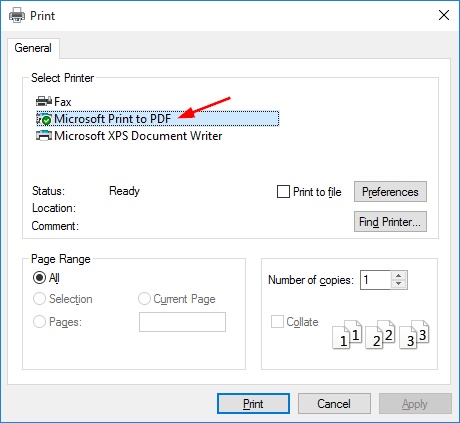 microsoft print to pdf password removal