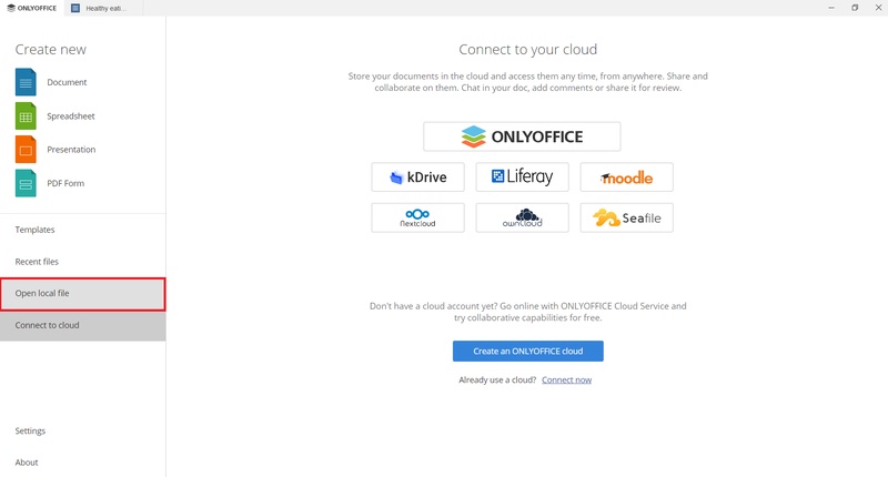 onlyoffice desktop editors
