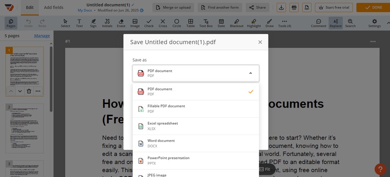 pdffiller pdf to html converter