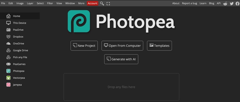 photopea photo viewer