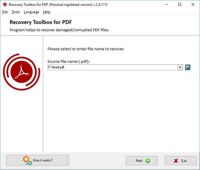 recovery toolbox for pdf