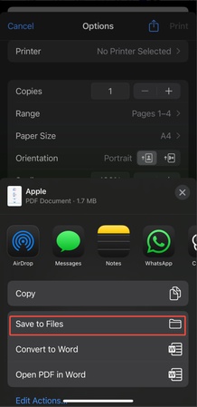 iPhone Safari PDF speichern