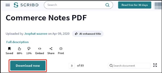 scribd download pdf