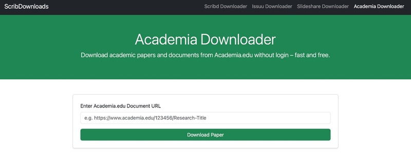scribdownloads academia downloader