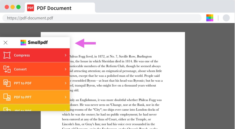 smallpdf chrome extension