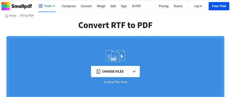 smallpdf rtf to pdf converter