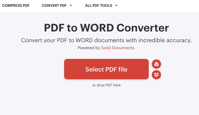 upload the pdf file for conversion