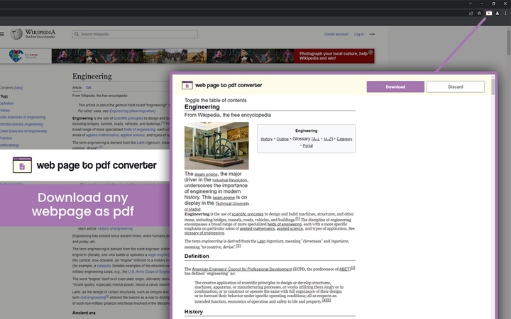 webpage to pdf converter chrome extension