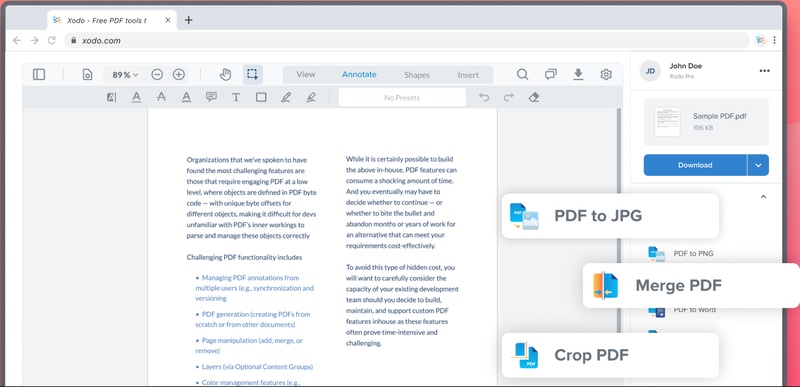 xodo pdf viewer and editor extension