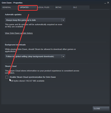 disable steam cloud sync