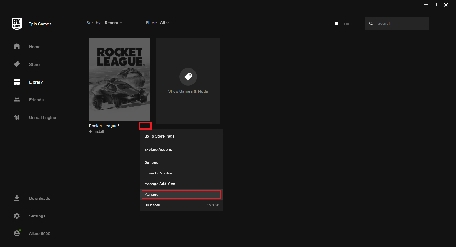 manage epic games