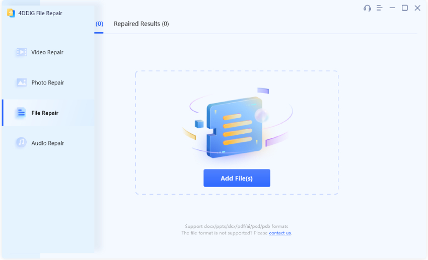 use 4ddig file repair to fix excel errors were detected while saving-1