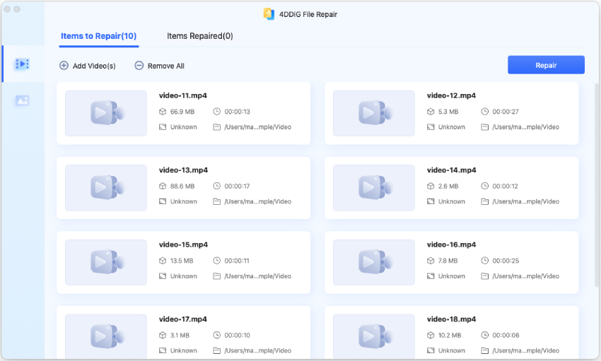 How to Use 4DDiG File Repair