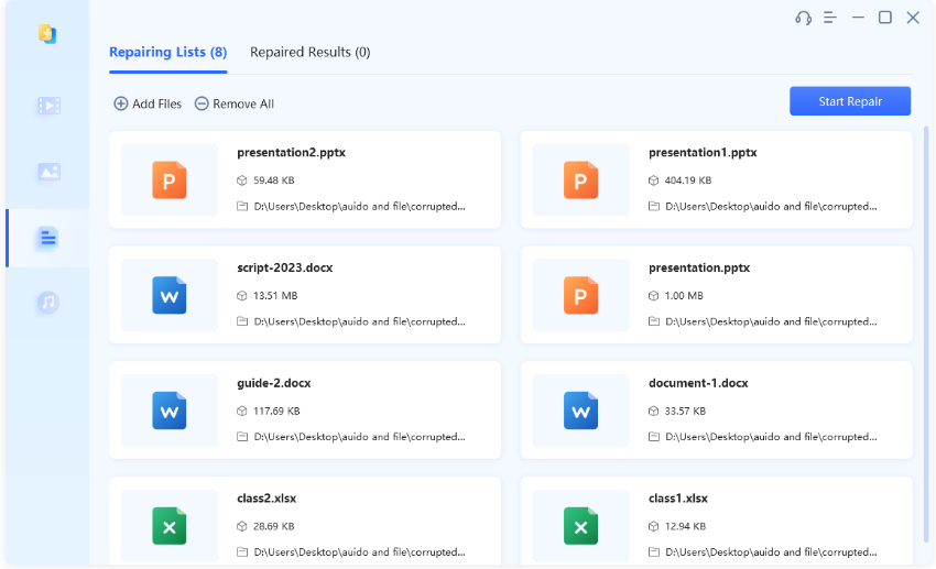 repair corrupted powerpoint file using 4ddig file repair-2