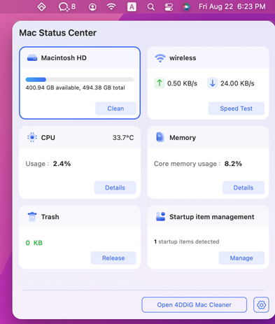 check disk space usage