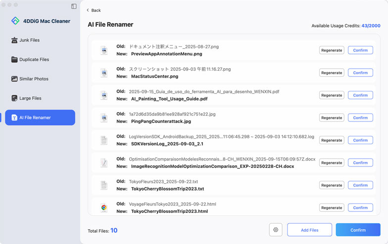 preview and save renamed files