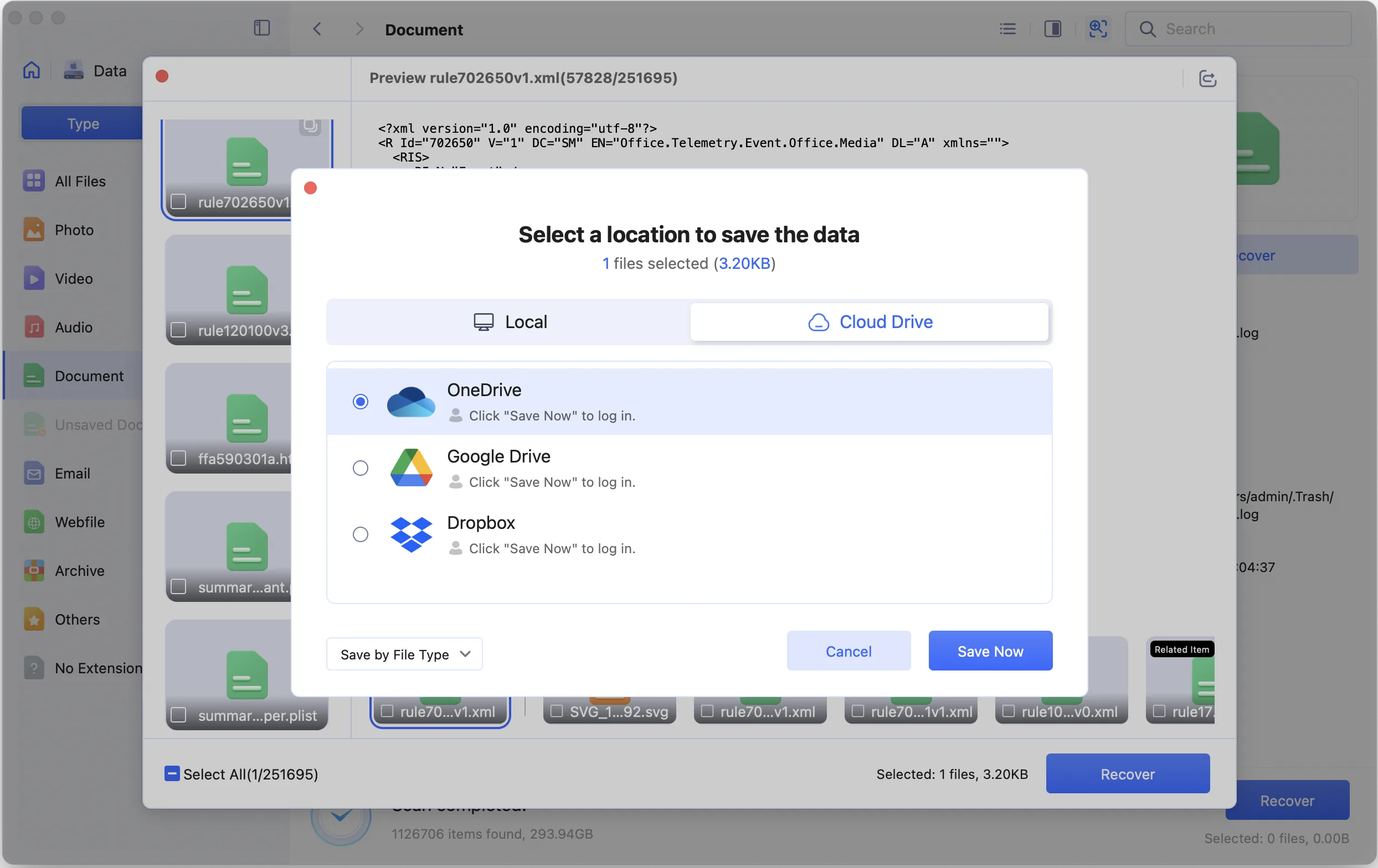 4ddig mac save the data