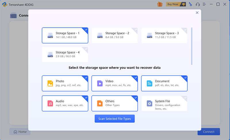 choose file type