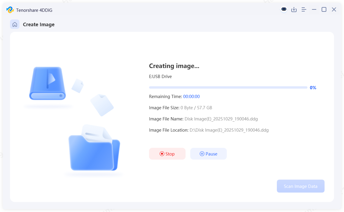 creating the image file