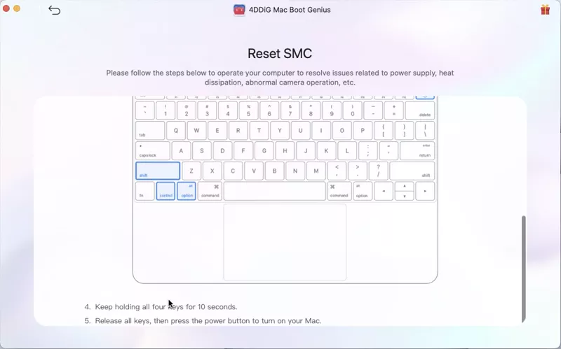 reset smc for intel mac without T2 security