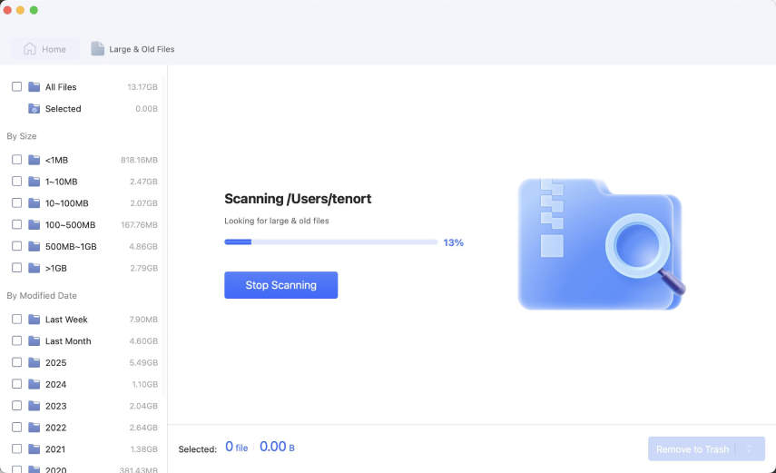 4ddig mac scanning large files