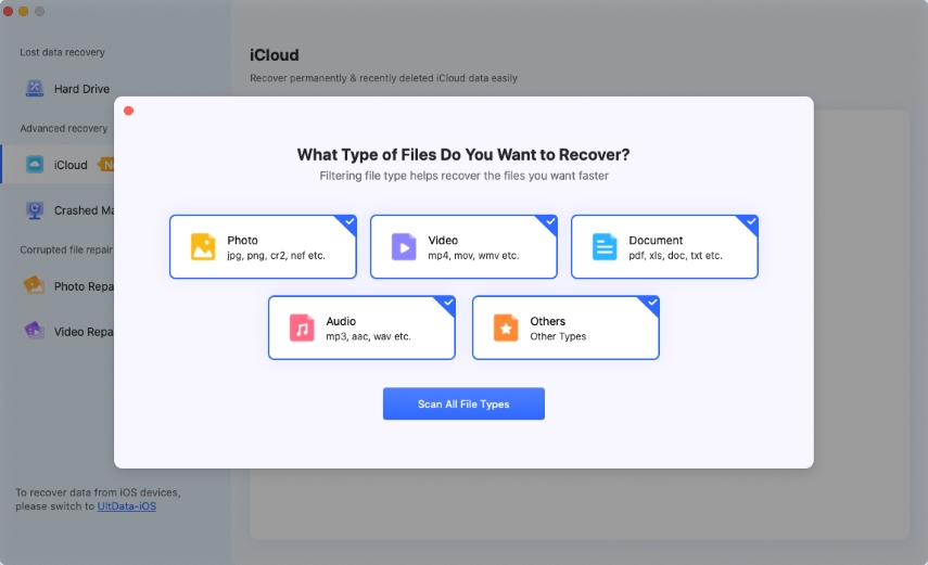 сканирование icloud