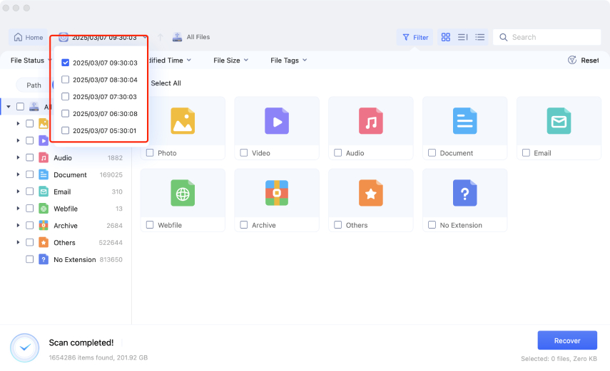 specific time machine point